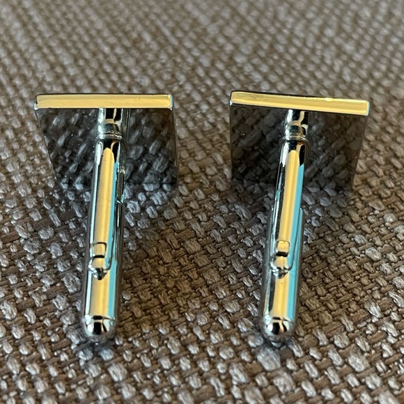 Cuff links-blue/silver - Picture 2 of 4